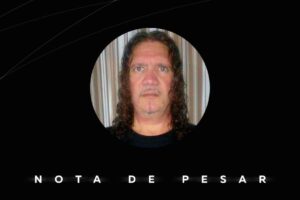 Nota de pesar com a foto do servidor Marcelo Czechar, falecido em Ponta Grossa