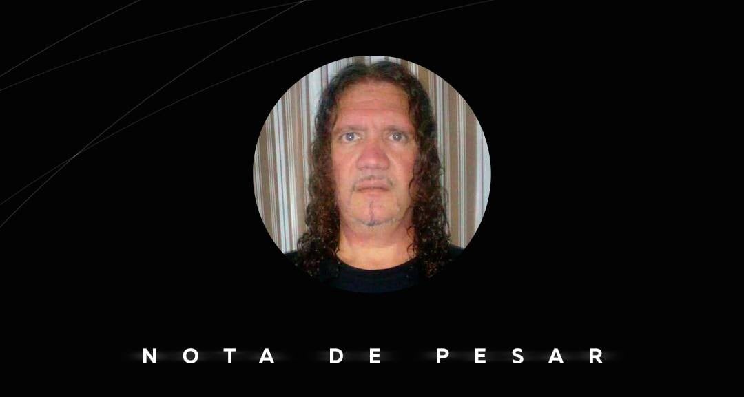 Nota de pesar com a foto do servidor Marcelo Czechar, falecido em Ponta Grossa