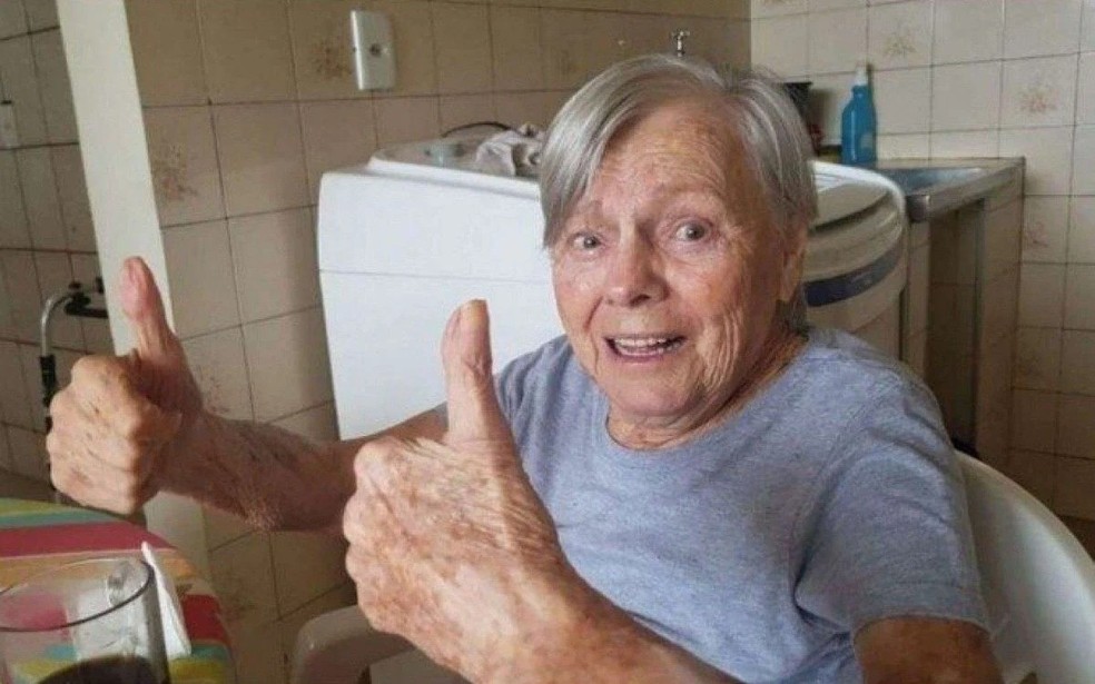 Olinda Bonturi Bolsonaro foi internada em hospital de Registro, SP — Foto: Reprodução/Facebook
