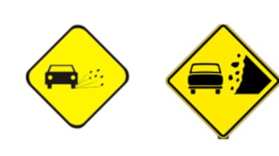 placas de advertencia