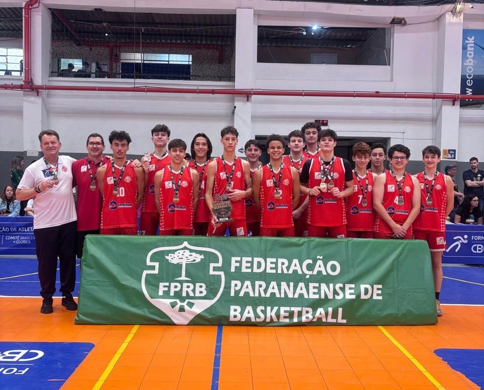 Equipe do Ponta Grossa Basquete - LDPG, que disputará as Finais do Campeonato Brasileiro Interclubes Sub-15