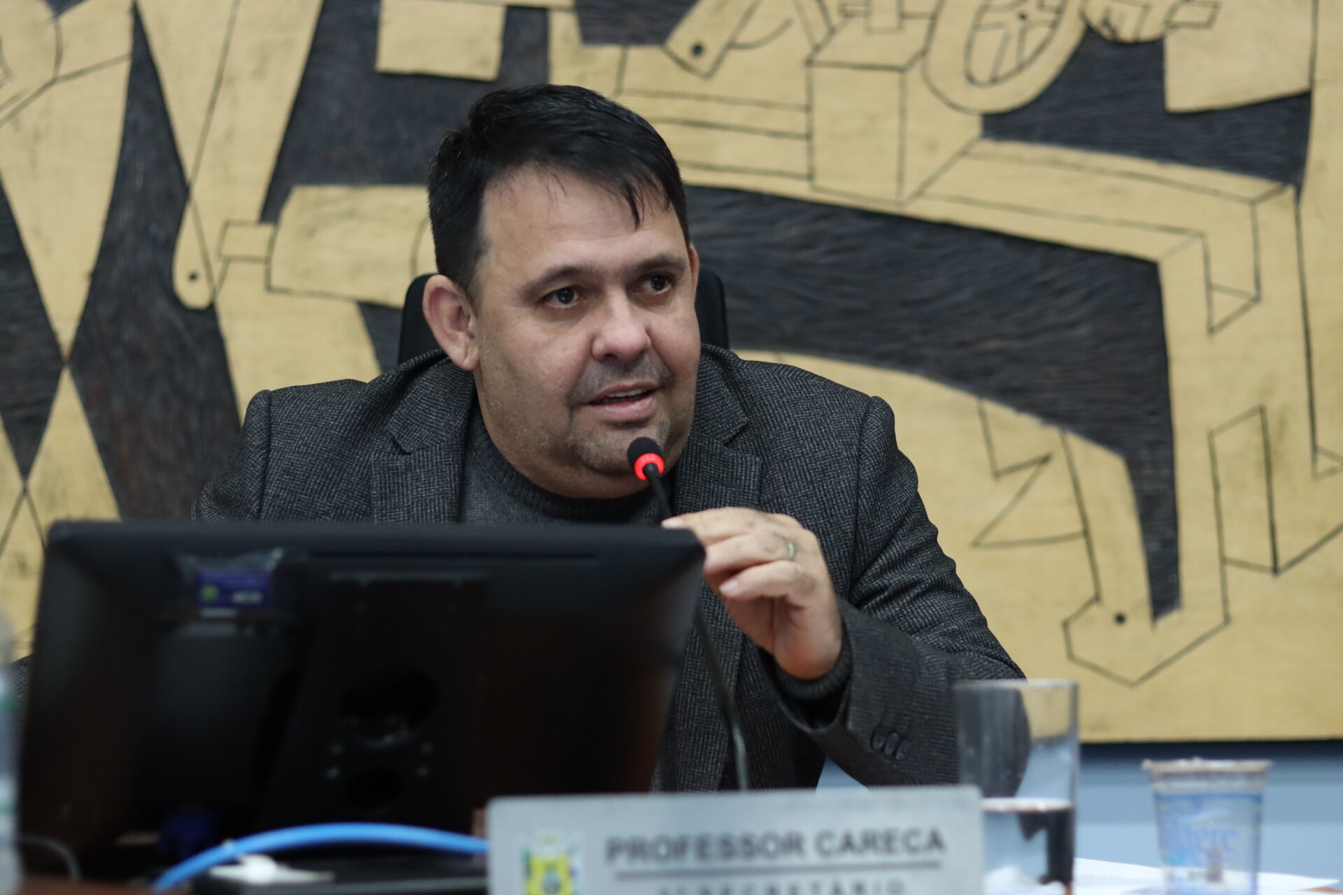 Vereador Professor Careca na Mesa Diretora da Câmara de Ponta Grossa