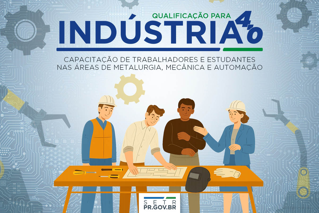 Imagem sobre qualificação do projeto Indústria 4.0
