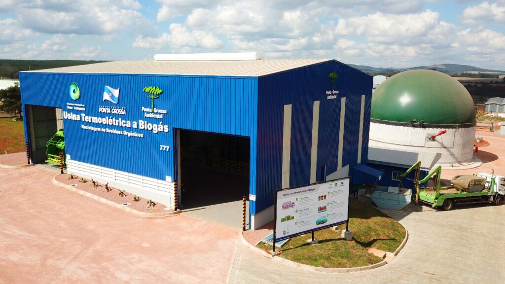 Foto da usina termoelétrica de pg