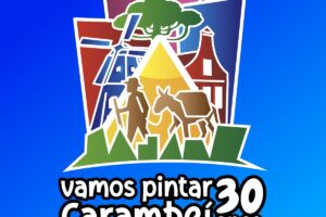 Logo do projeto Vamos Pintar Carambeí 30 Anos