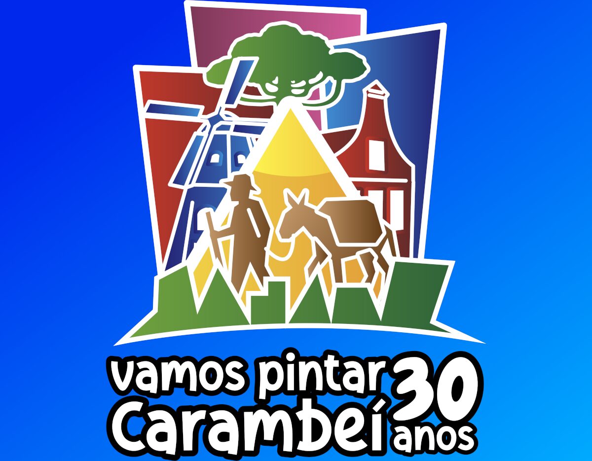Logo do projeto Vamos Pintar Carambeí 30 Anos