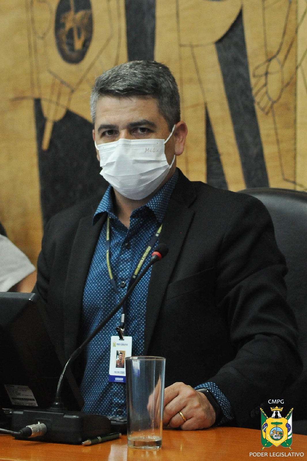 Vereador Pastor Ezequiel Bueno, na Câmara de Vereadores de Ponta Grossa