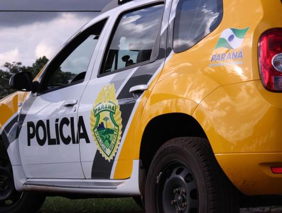 Foto de uma viatura da Polícia Militar