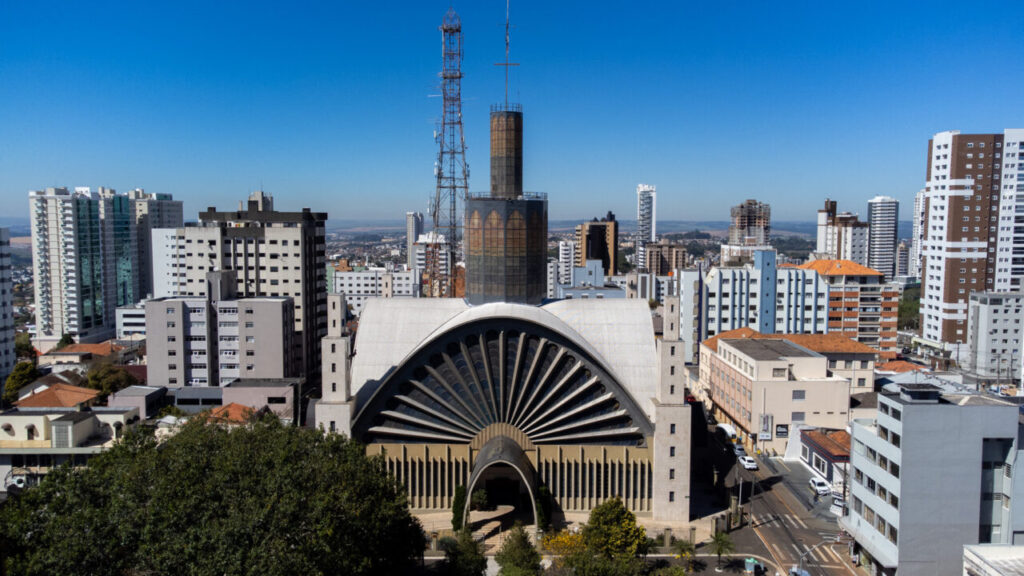 Praça da Catedral, um dos pontos turísticos de PG