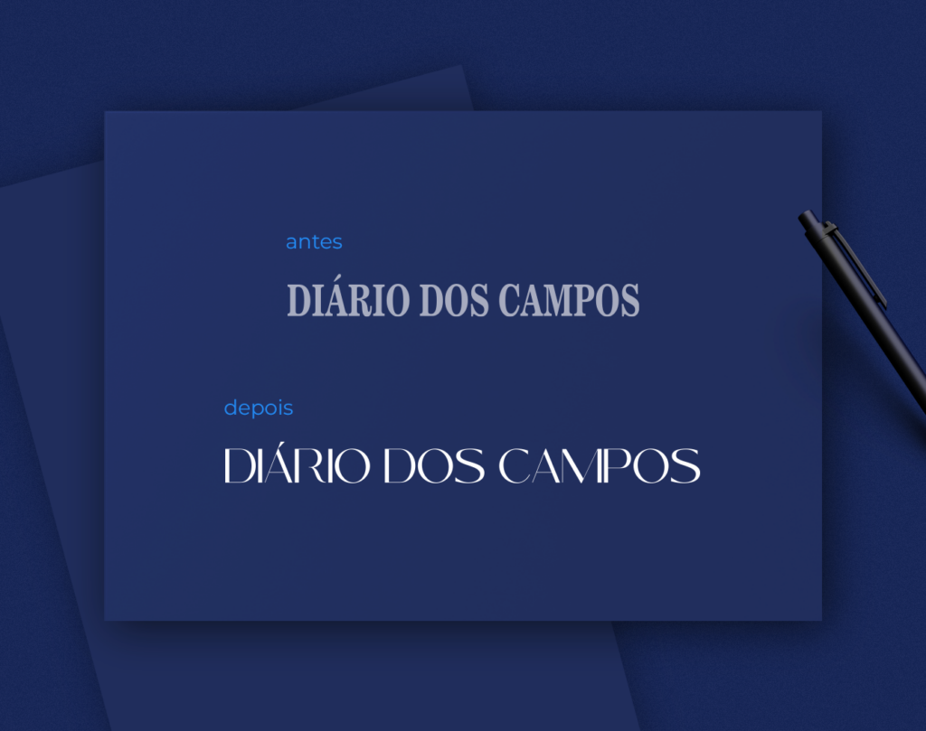 A antiga logo e a nova logo do Diário dos Campos