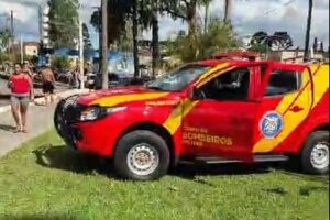 Bombeiros resgataram o corpo