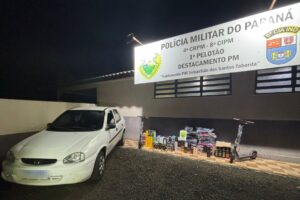 Produtos do Paraguai apreendidos em Inácio Martins