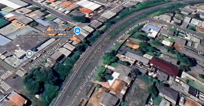 Mapa do trilho do trem