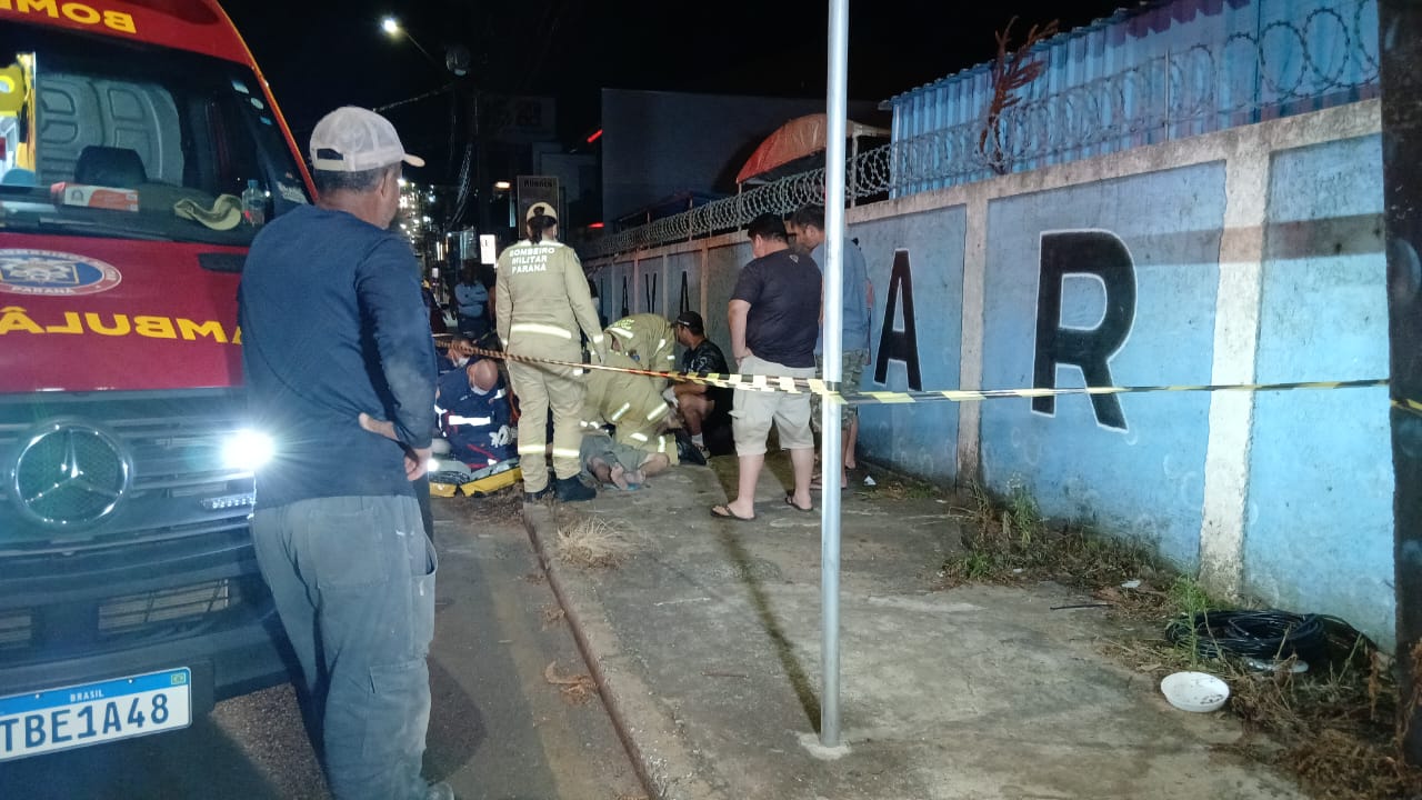 Atropelamento de idoso no Bairro Oficinas, em Ponta Grossa