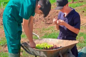 Alunos da Educação agrícola técnica em Castro