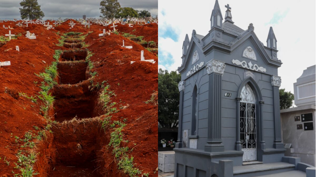 Foto mostra Cemitérios Vicentino e São José