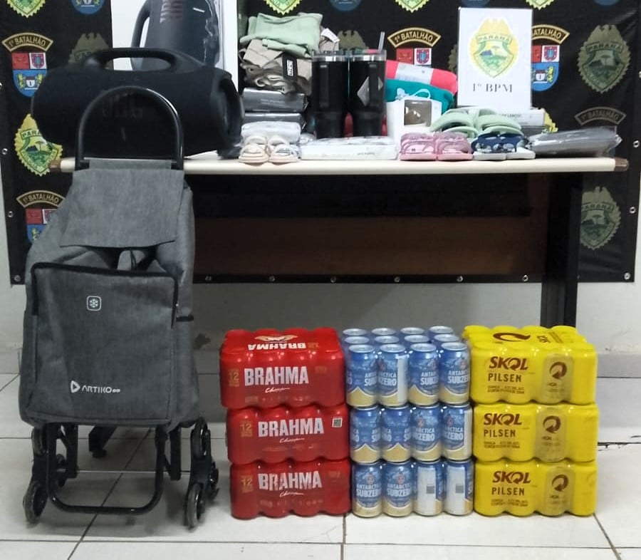 Produtos furtados foram recuperados