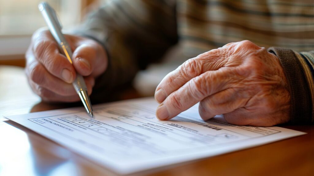 Assinatura de documento testamento