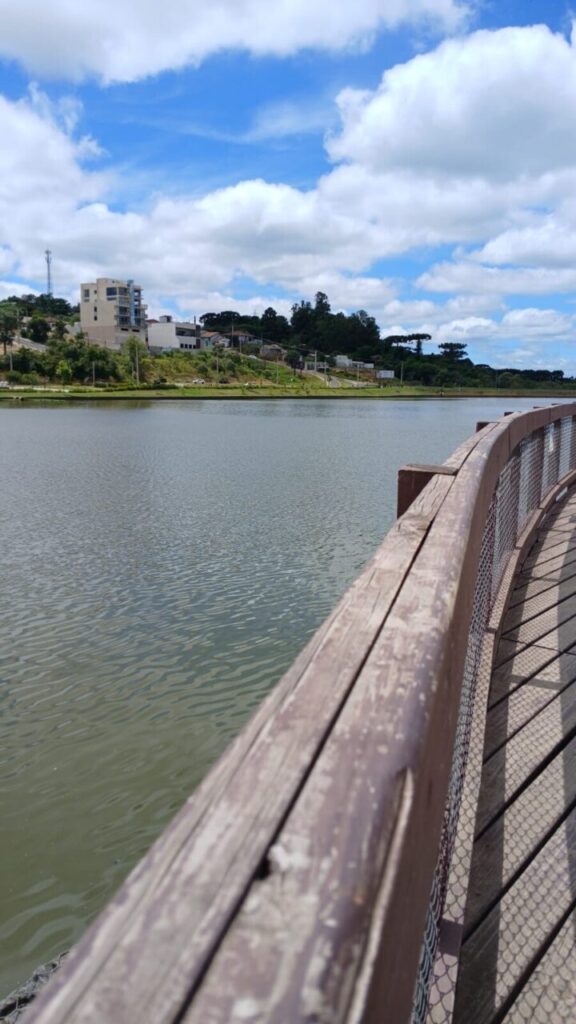 Foto do Lago de Olarias Ilustra a previsão do tempo