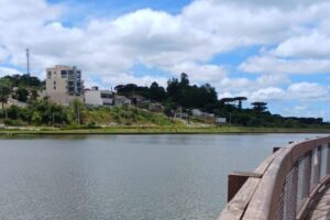 Foto do Lago de Olarias Ilustra a previsão do tempo