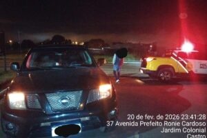 Local de acidente na PR-340