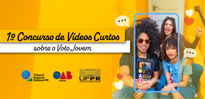 Imagem de divulgação sobre campanha do voto jovem