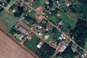 Imagem aérea mostra as ruas do Bairro ColÕnia Dona Luiza, em Ponta Grossa, em 2026