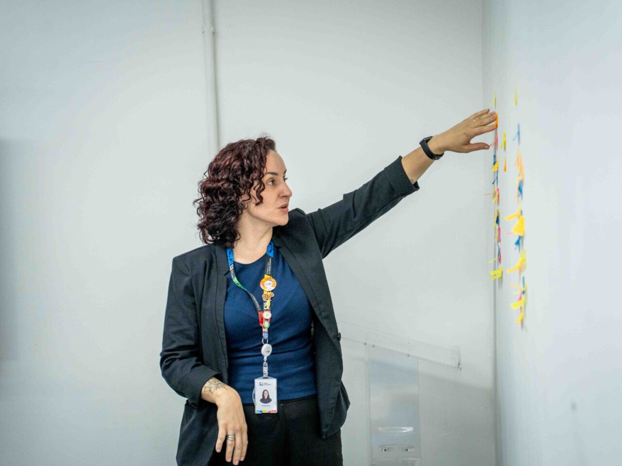 A analista de Projetos Educacionais do Itaipu Parquetec, Franciele Neves.