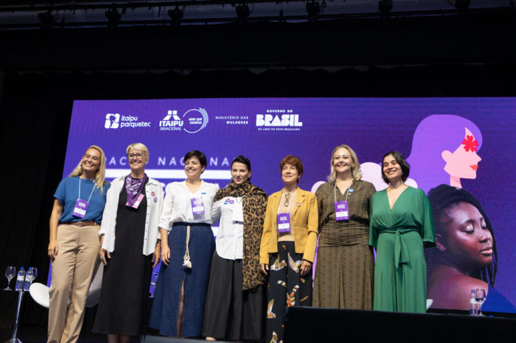 Participantes do painel sobre empreendedorismo.