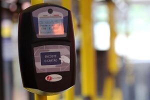 cartão antigo ônibus ponta grossa
