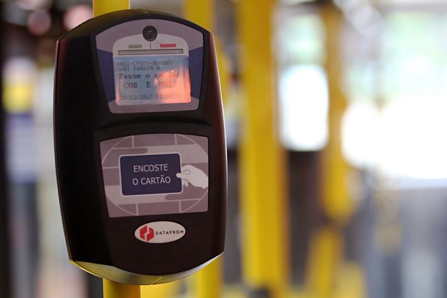 cartão antigo ônibus ponta grossa