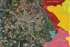Mapa de novo contorno rodoviário em Ponta Grossa