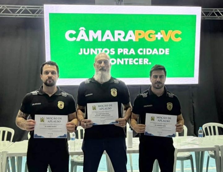 delegados recebem moção de aplauso pg
