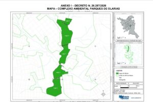 Mapa do que devem ser os futuros Lagos de Olarias