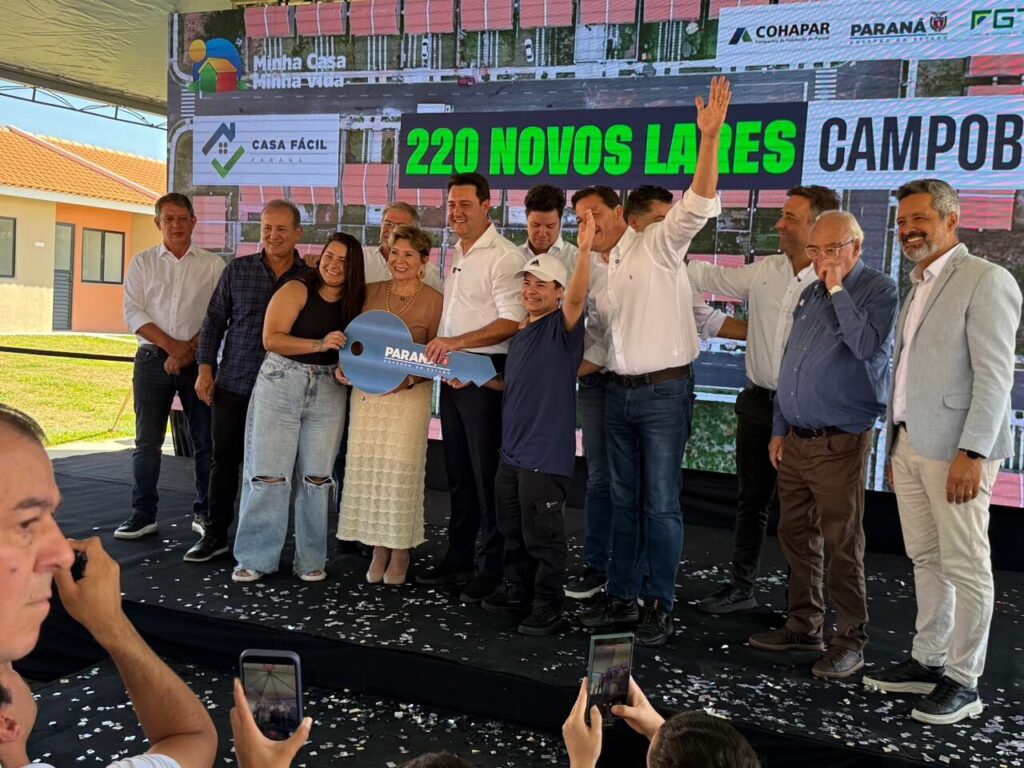 Governador Ratinho Jr e demais autoridades