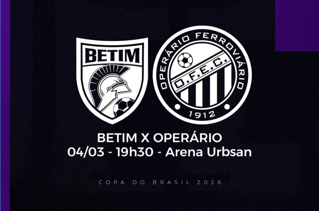 Betim x Operário pela Copa do Brasil