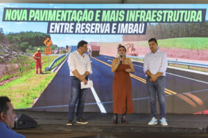 Reserva, 28 de março de 2026 – Pavimentação entre Embaú e Reserva.