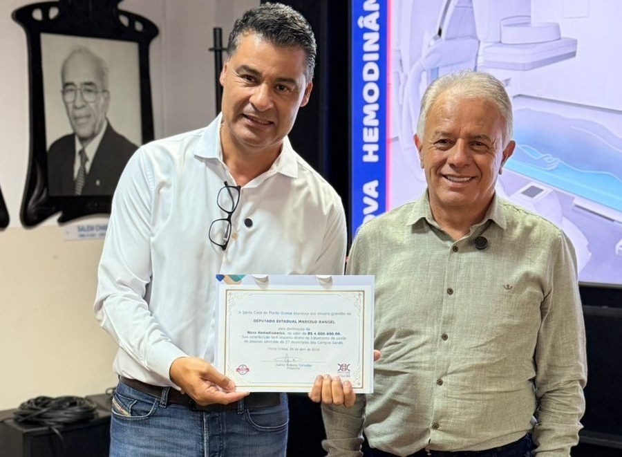 Marcelo Rangel e Juarez Carvalho na Santa Casa