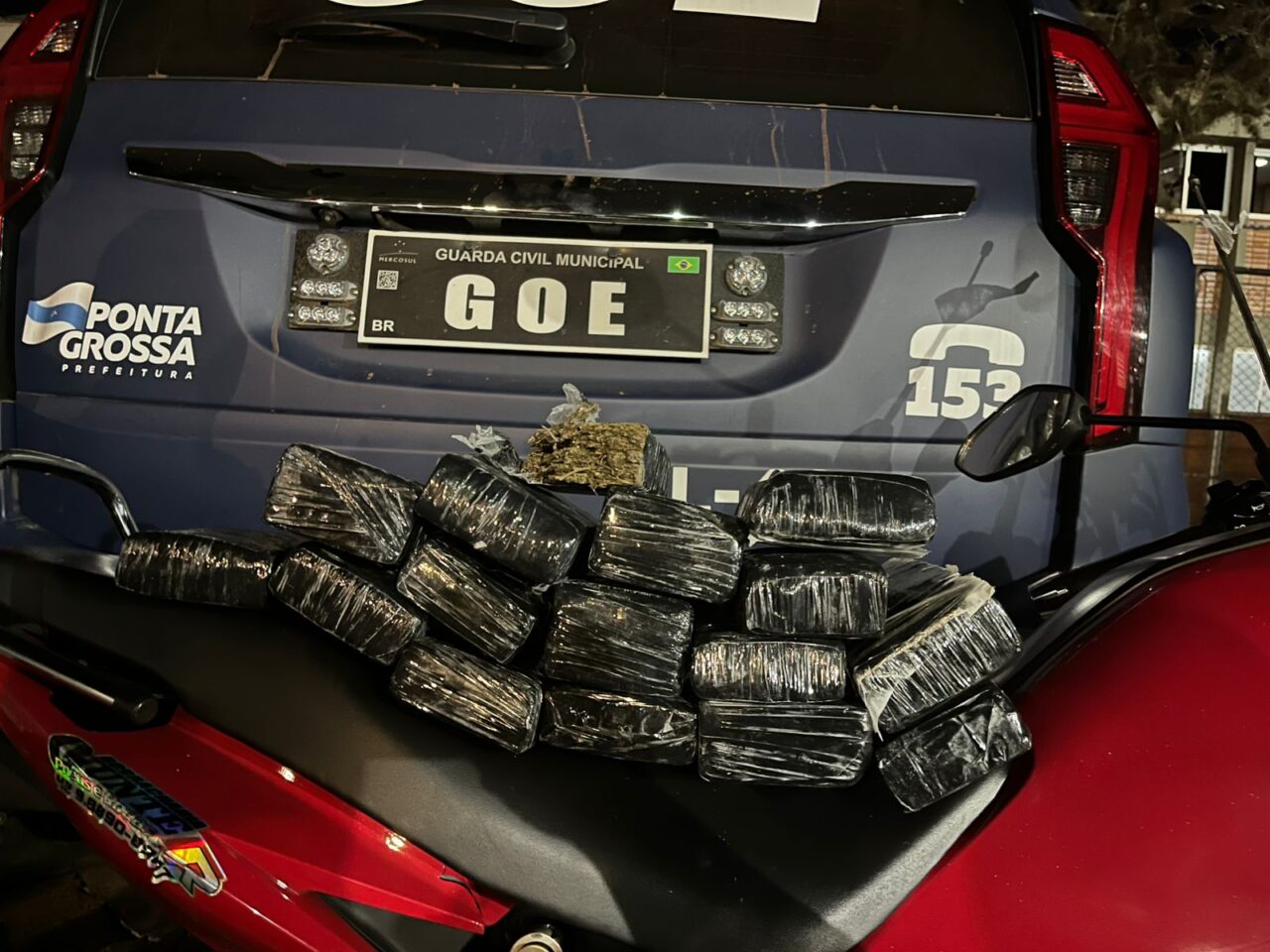 gcm aprende 12 kg de maconha