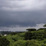 Núvens de chuva em Curitiba