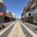 Calçadão de Ponta Grossa ilustra previsão do tempo