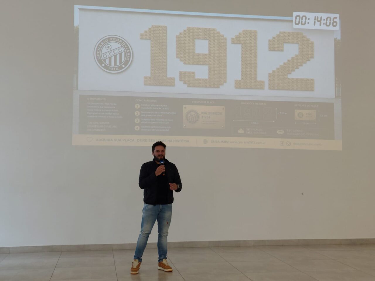 Apresentação do projeto "Clube 1912" do Operário na ACIPG