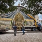 instalação da imagem da Mãe da Divina Graça na Catedral