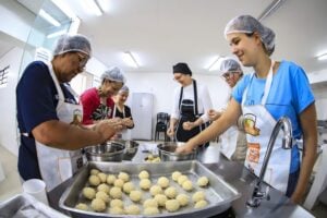 Preparação de salgados