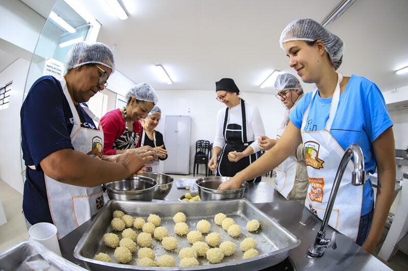 Preparação de salgados
