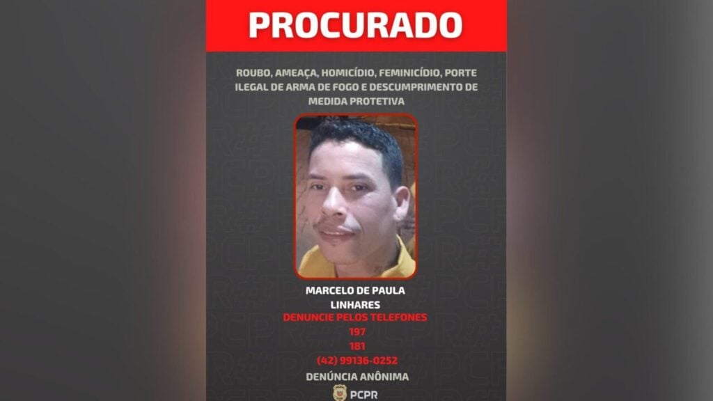 Procurado pela polícia