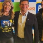 Elizabeth, Aline Sleutjes, Moro e Barros em evento em PG