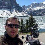 FRED PETLA NA ICEFIELDS PARKWAY CANADÁ COM A MOTOQUINHA GUERREIRA