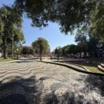 Praça Barão do Rio Branco ilustra a previsão do tempo em PG