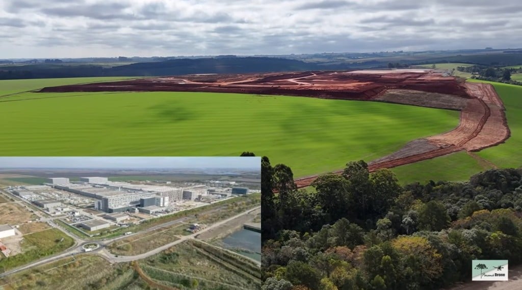 Paraná Drone terreno XBRI com planta